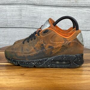 Nike Air Max 90 Mars Landing Orange Black Shoe CD0920-600 Youth Size 4
